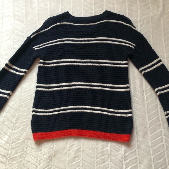 Striped sweater with orange detailing - Picture 3 of 3